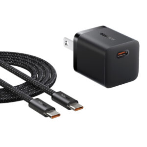 Baseus GaN5 Fast Charger (mini) 1C 25W US Cluster Black - EZTech