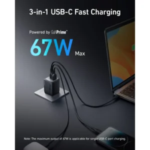 Anker Prime 67W GaN Wall Charger (3 Ports) - EZTech